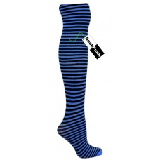 Neon Blue Stripey Tights Neon Blue Stripey Tights